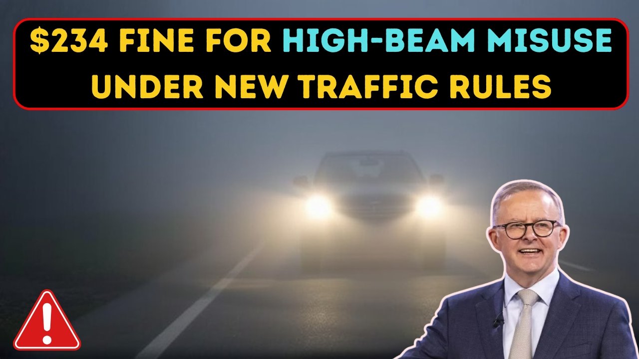 $234 Fine for High-Beam Misuse